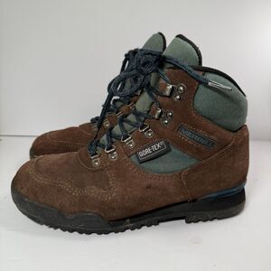Merrill Brown Suede & Green Hiking Boots Gore-tex Womens Size 7.5 Nova GTX II